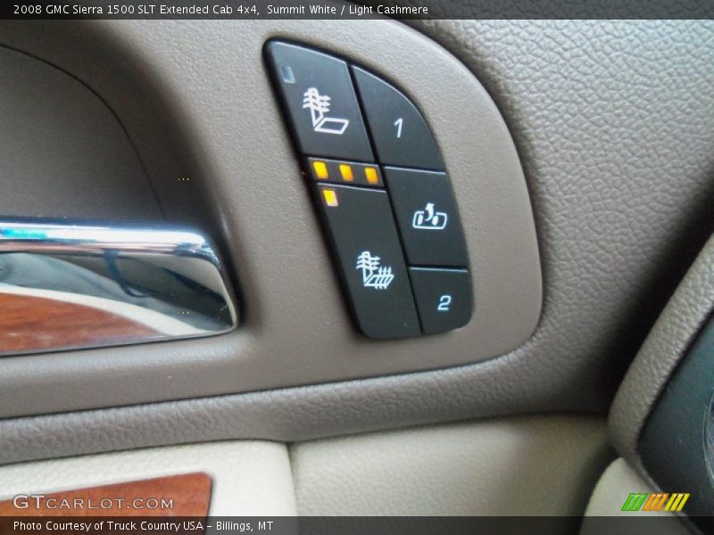 Summit White / Light Cashmere 2008 GMC Sierra 1500 SLT Extended Cab 4x4