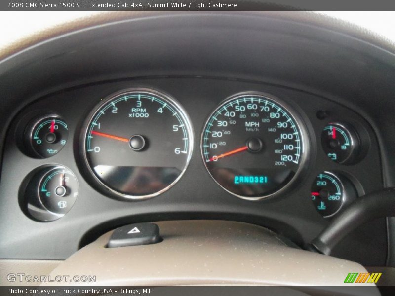 Summit White / Light Cashmere 2008 GMC Sierra 1500 SLT Extended Cab 4x4
