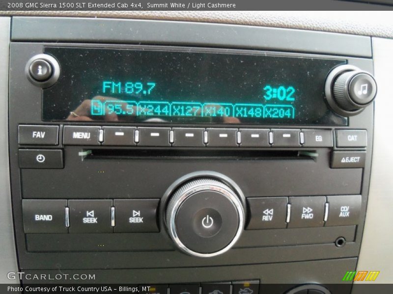 Summit White / Light Cashmere 2008 GMC Sierra 1500 SLT Extended Cab 4x4