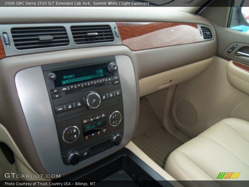 Summit White / Light Cashmere 2008 GMC Sierra 1500 SLT Extended Cab 4x4