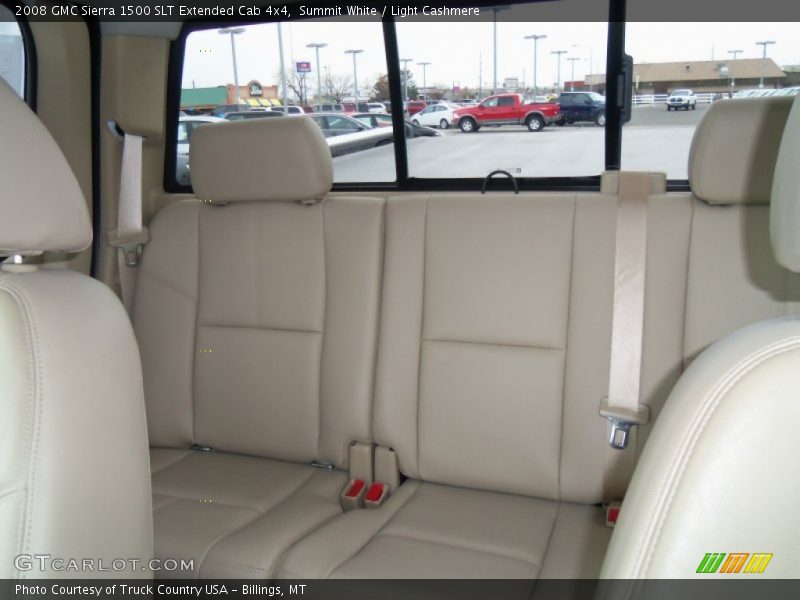 Summit White / Light Cashmere 2008 GMC Sierra 1500 SLT Extended Cab 4x4