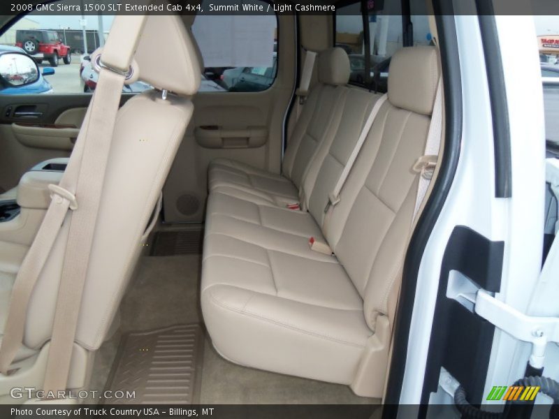Summit White / Light Cashmere 2008 GMC Sierra 1500 SLT Extended Cab 4x4
