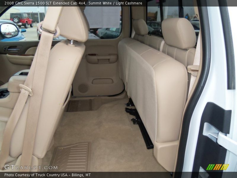 Summit White / Light Cashmere 2008 GMC Sierra 1500 SLT Extended Cab 4x4