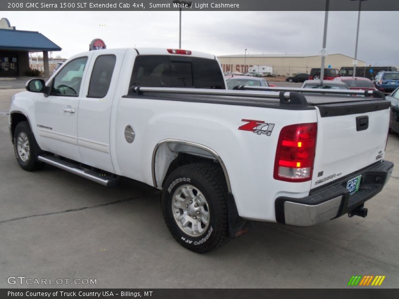 Summit White / Light Cashmere 2008 GMC Sierra 1500 SLT Extended Cab 4x4