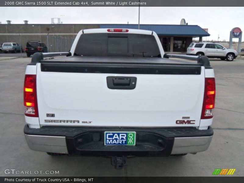 Summit White / Light Cashmere 2008 GMC Sierra 1500 SLT Extended Cab 4x4
