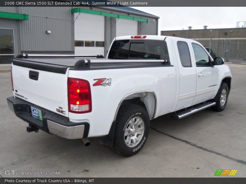 Summit White / Light Cashmere 2008 GMC Sierra 1500 SLT Extended Cab 4x4
