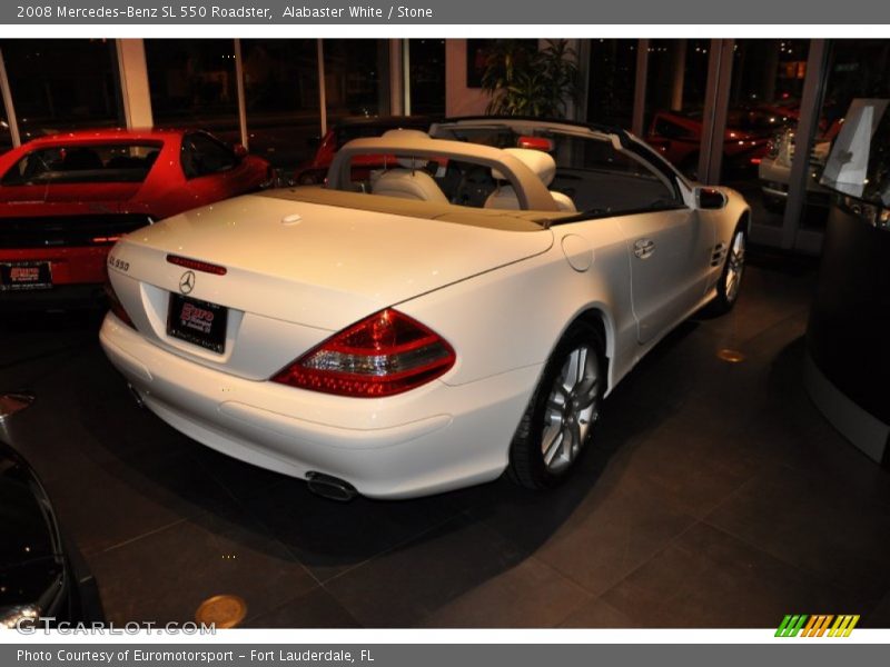 Alabaster White / Stone 2008 Mercedes-Benz SL 550 Roadster