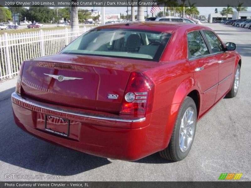 Inferno Red Crystal Pearl / Dark Khaki/Light Graystone 2009 Chrysler 300 Limited