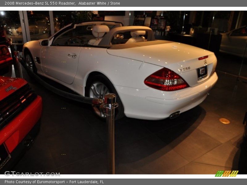 Alabaster White / Stone 2008 Mercedes-Benz SL 550 Roadster