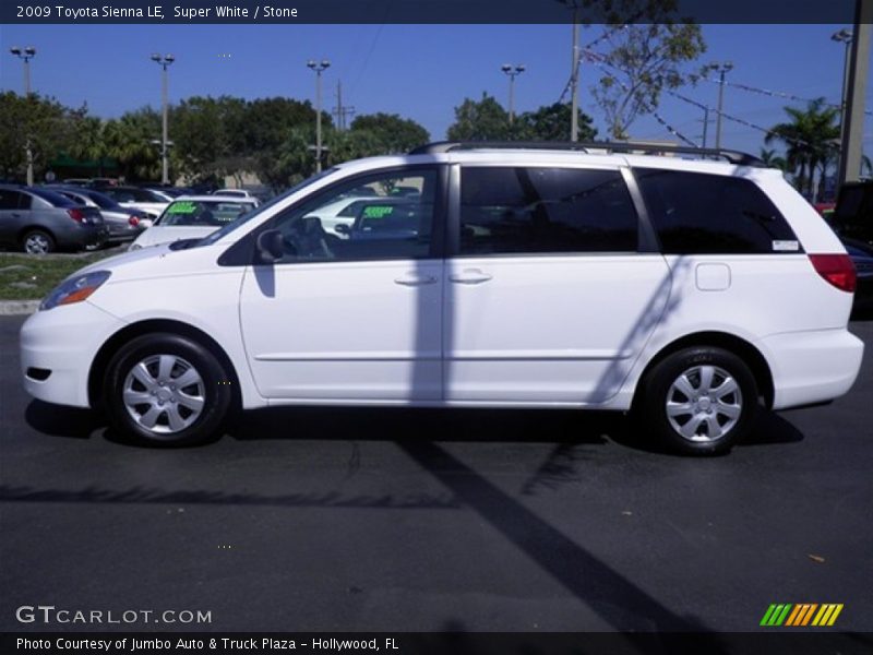 Super White / Stone 2009 Toyota Sienna LE
