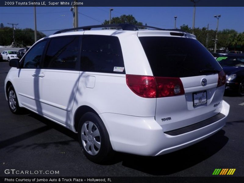 Super White / Stone 2009 Toyota Sienna LE