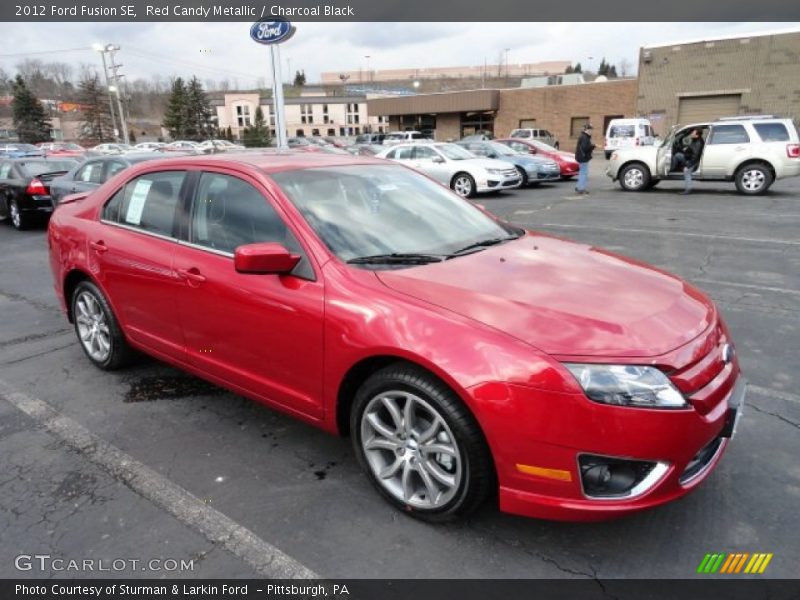 Red Candy Metallic / Charcoal Black 2012 Ford Fusion SE