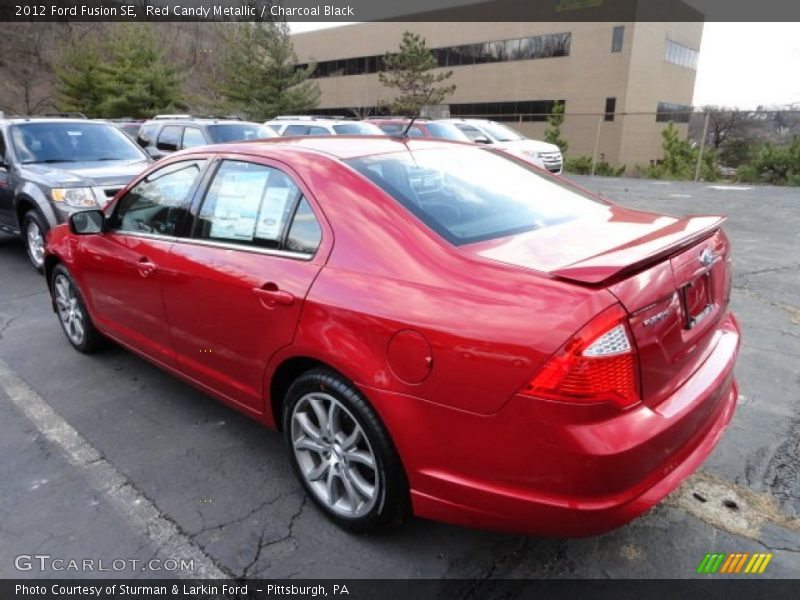 Red Candy Metallic / Charcoal Black 2012 Ford Fusion SE