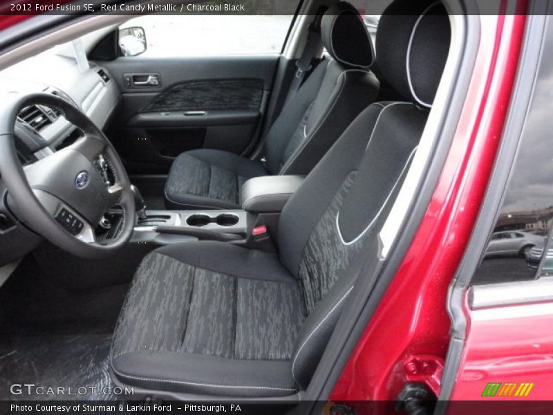 Red Candy Metallic / Charcoal Black 2012 Ford Fusion SE