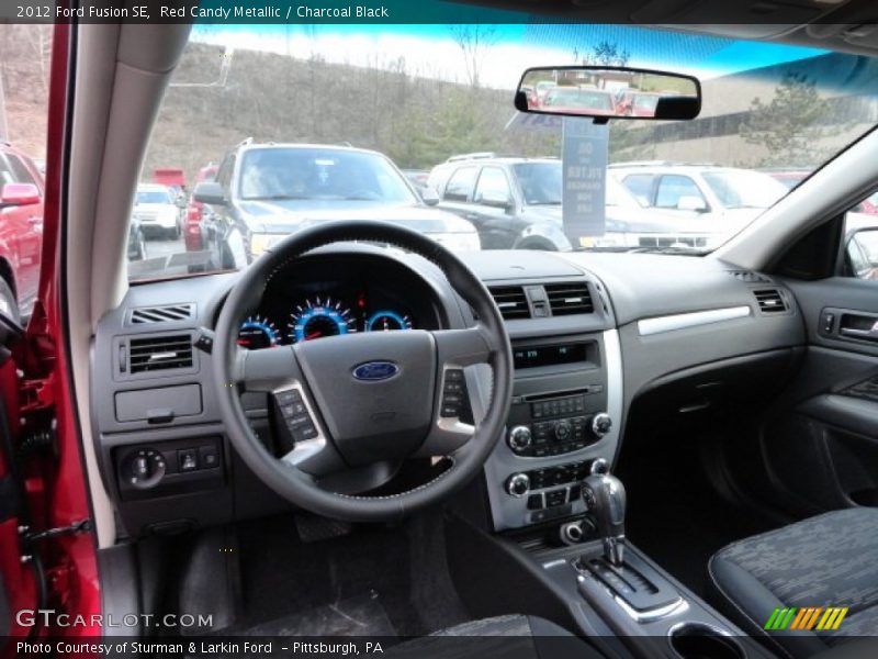 Red Candy Metallic / Charcoal Black 2012 Ford Fusion SE