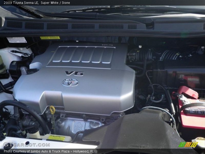 Super White / Stone 2009 Toyota Sienna LE