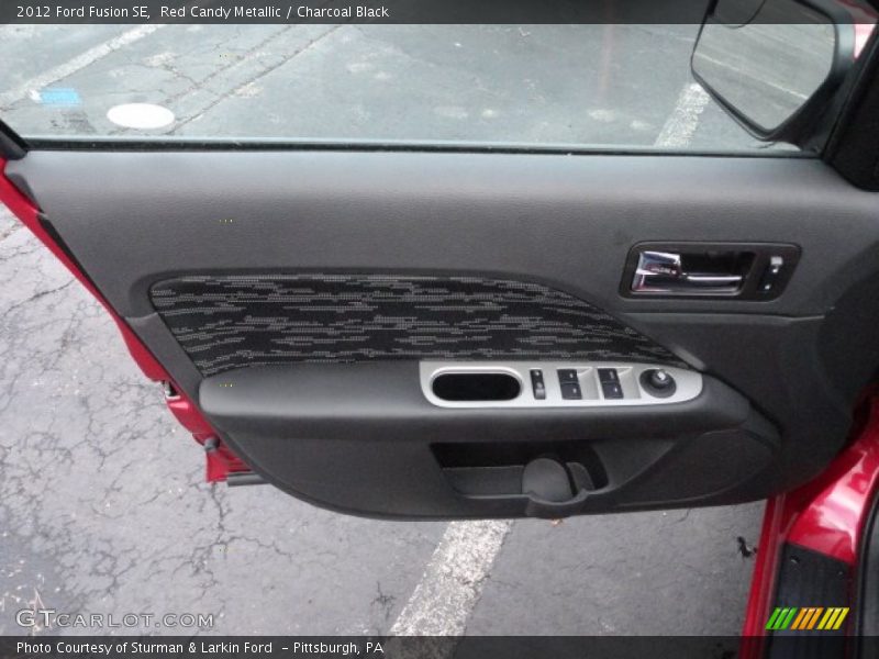Red Candy Metallic / Charcoal Black 2012 Ford Fusion SE
