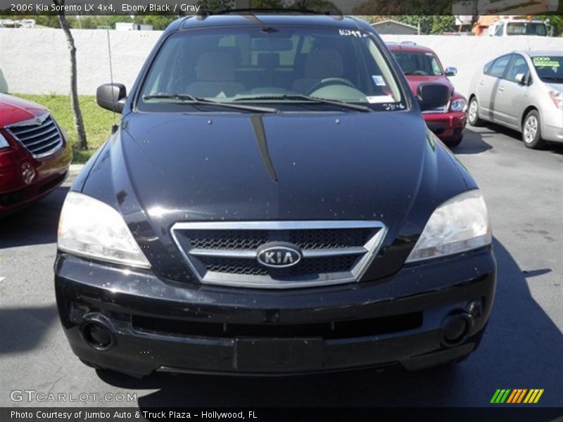 Ebony Black / Gray 2006 Kia Sorento LX 4x4