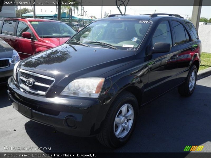 Ebony Black / Gray 2006 Kia Sorento LX 4x4