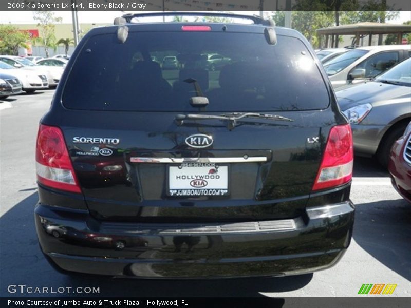 Ebony Black / Gray 2006 Kia Sorento LX 4x4