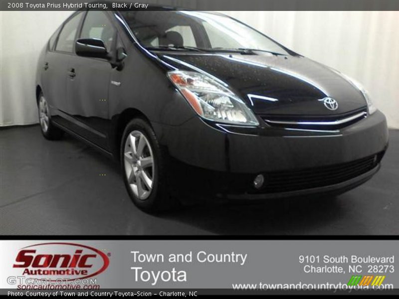 Black / Gray 2008 Toyota Prius Hybrid Touring