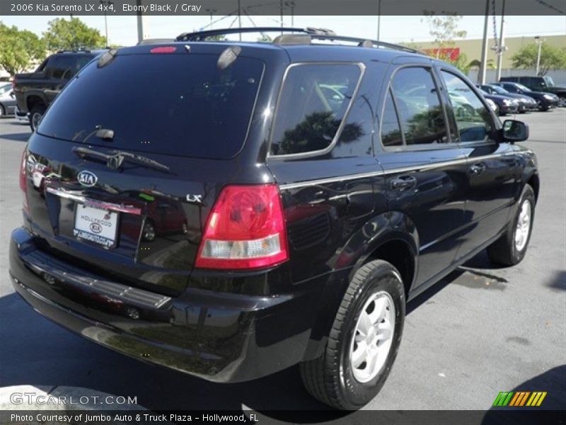 Ebony Black / Gray 2006 Kia Sorento LX 4x4