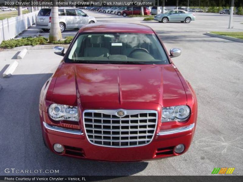 Inferno Red Crystal Pearl / Dark Khaki/Light Graystone 2009 Chrysler 300 Limited