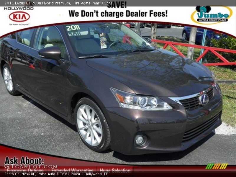 Fire Agate Pearl / Ecru 2011 Lexus CT 200h Hybrid Premium