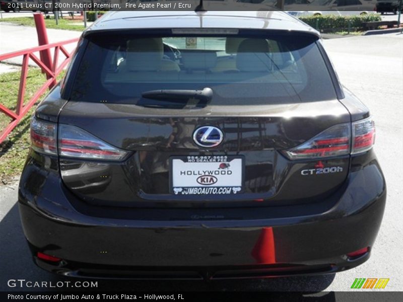 Fire Agate Pearl / Ecru 2011 Lexus CT 200h Hybrid Premium