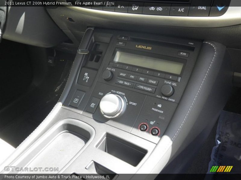 Controls of 2011 CT 200h Hybrid Premium