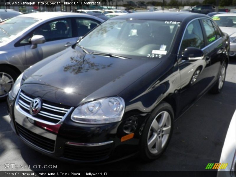 Black Uni / Anthracite 2009 Volkswagen Jetta SE Sedan