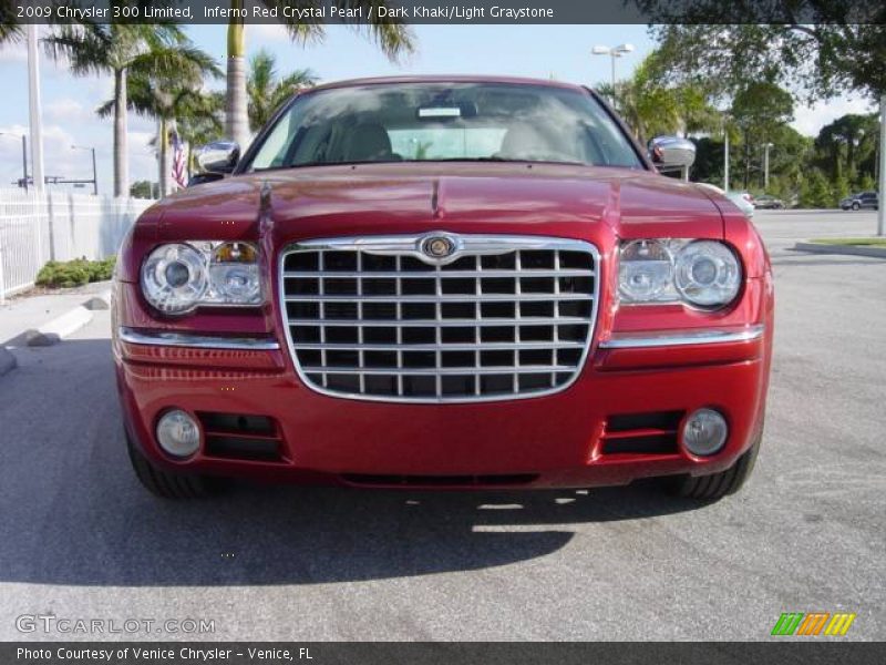 Inferno Red Crystal Pearl / Dark Khaki/Light Graystone 2009 Chrysler 300 Limited