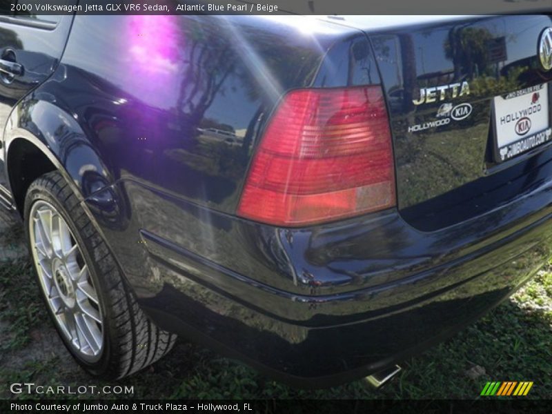 Atlantic Blue Pearl / Beige 2000 Volkswagen Jetta GLX VR6 Sedan