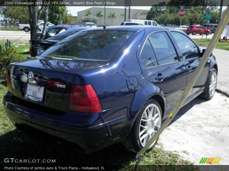 Atlantic Blue Pearl / Beige 2000 Volkswagen Jetta GLX VR6 Sedan