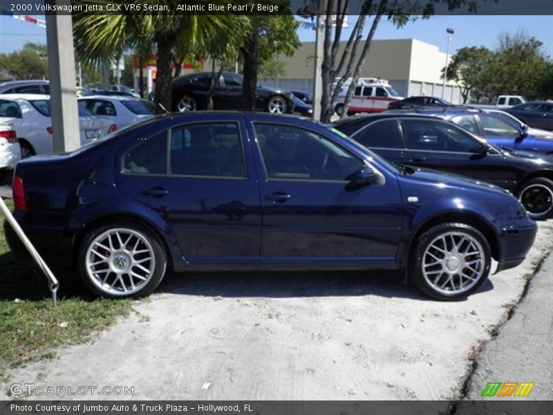Atlantic Blue Pearl / Beige 2000 Volkswagen Jetta GLX VR6 Sedan
