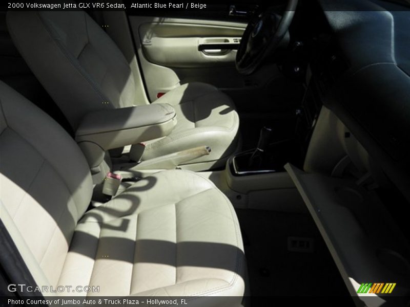 Atlantic Blue Pearl / Beige 2000 Volkswagen Jetta GLX VR6 Sedan
