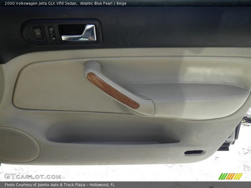 Atlantic Blue Pearl / Beige 2000 Volkswagen Jetta GLX VR6 Sedan