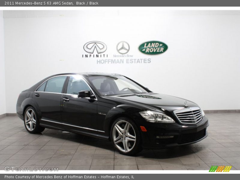 Black / Black 2011 Mercedes-Benz S 63 AMG Sedan