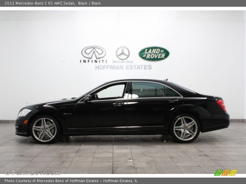 Black / Black 2011 Mercedes-Benz S 63 AMG Sedan