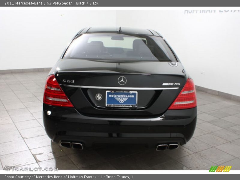 Black / Black 2011 Mercedes-Benz S 63 AMG Sedan