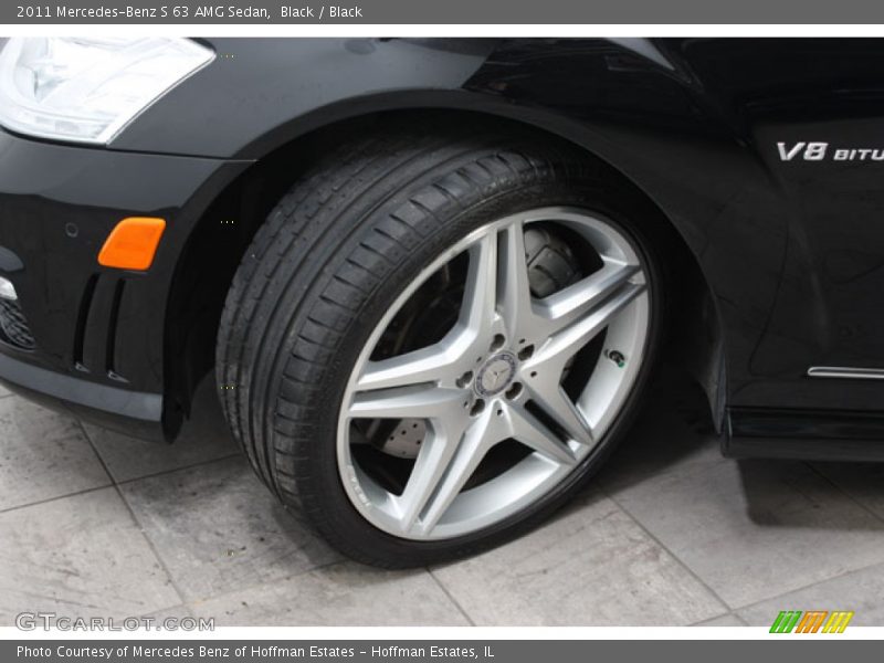 Black / Black 2011 Mercedes-Benz S 63 AMG Sedan