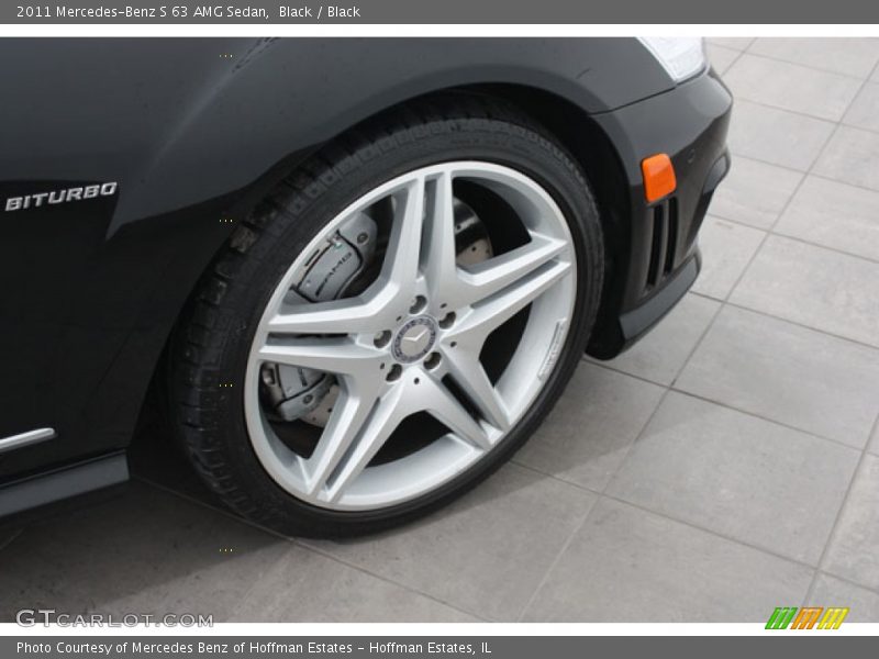 Black / Black 2011 Mercedes-Benz S 63 AMG Sedan