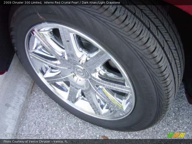 Inferno Red Crystal Pearl / Dark Khaki/Light Graystone 2009 Chrysler 300 Limited