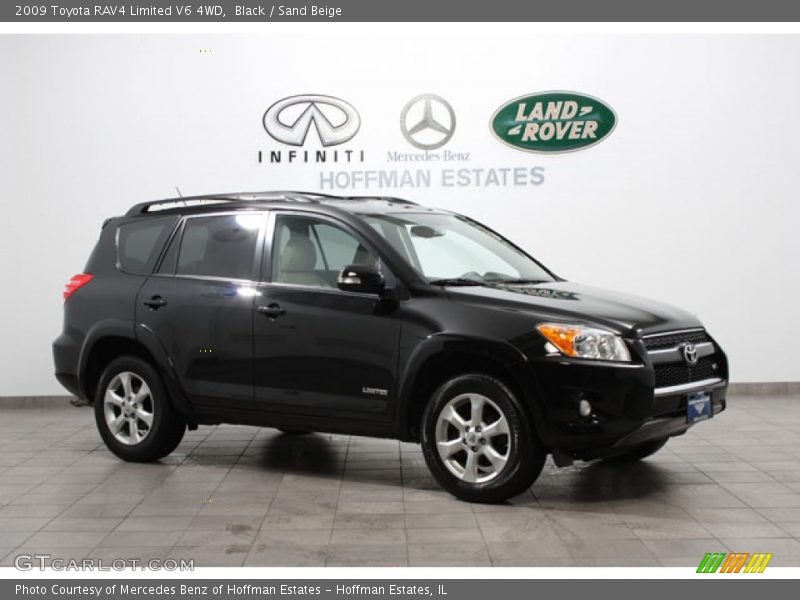 Black / Sand Beige 2009 Toyota RAV4 Limited V6 4WD