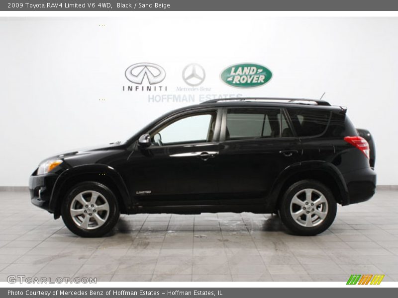 Black / Sand Beige 2009 Toyota RAV4 Limited V6 4WD