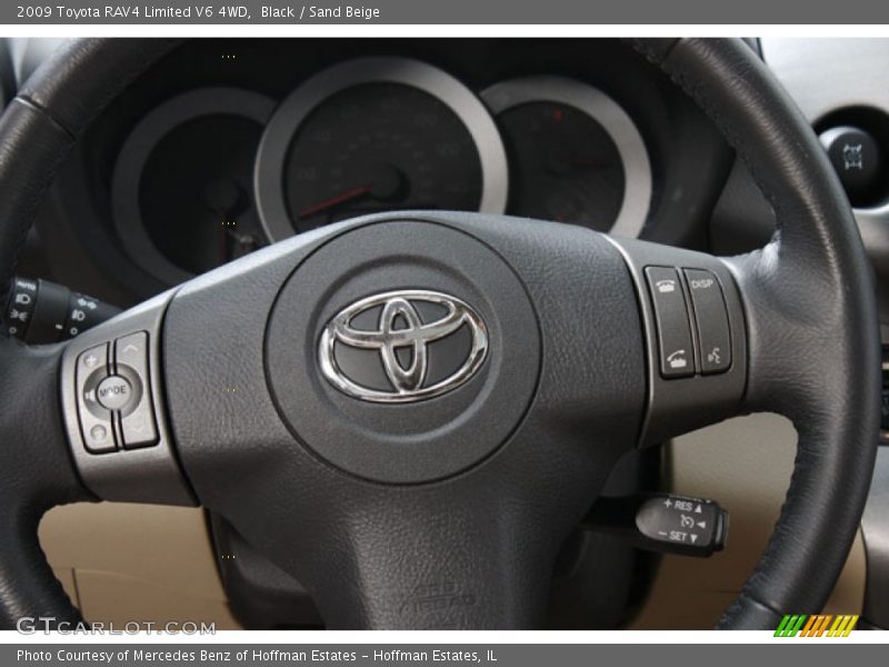 Black / Sand Beige 2009 Toyota RAV4 Limited V6 4WD