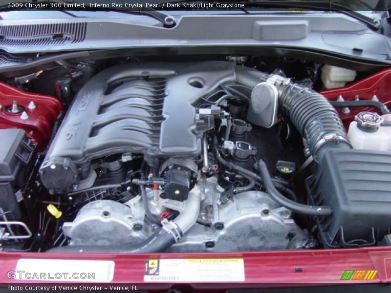 Inferno Red Crystal Pearl / Dark Khaki/Light Graystone 2009 Chrysler 300 Limited