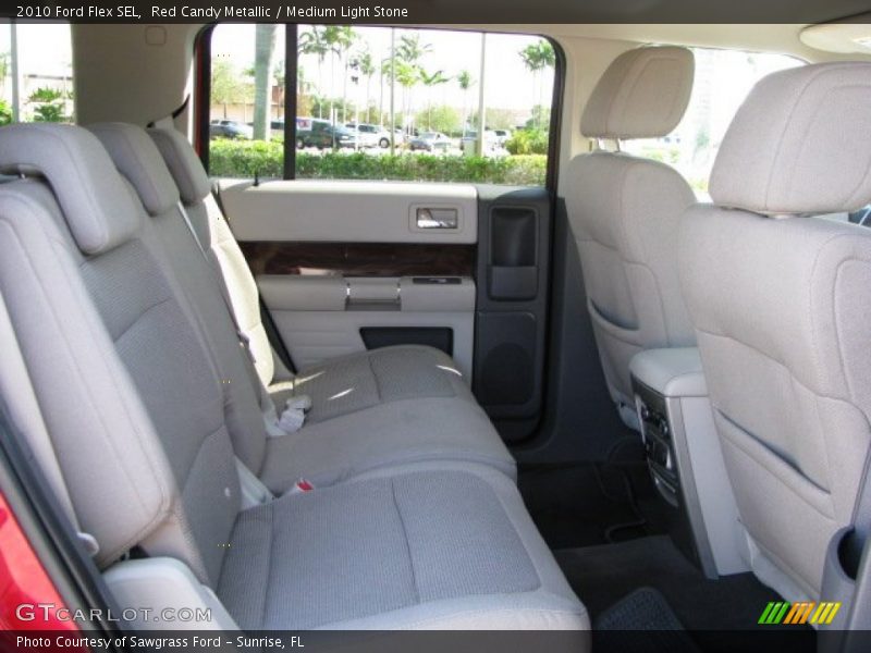 Red Candy Metallic / Medium Light Stone 2010 Ford Flex SEL
