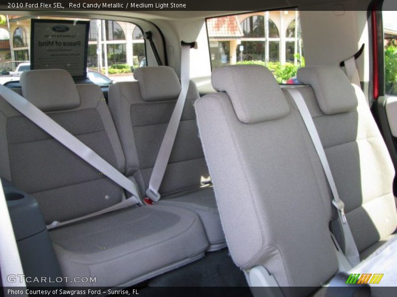 Red Candy Metallic / Medium Light Stone 2010 Ford Flex SEL