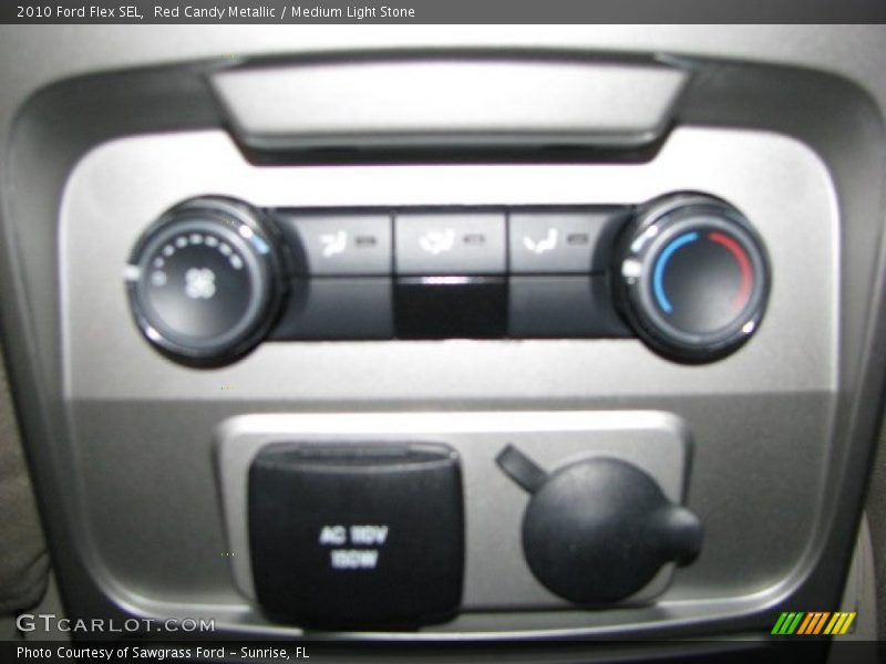 Red Candy Metallic / Medium Light Stone 2010 Ford Flex SEL